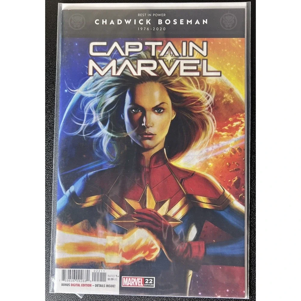 Captain Marvel‎ #22 Jorge Molina Chadwick Boseman Tribute 2020